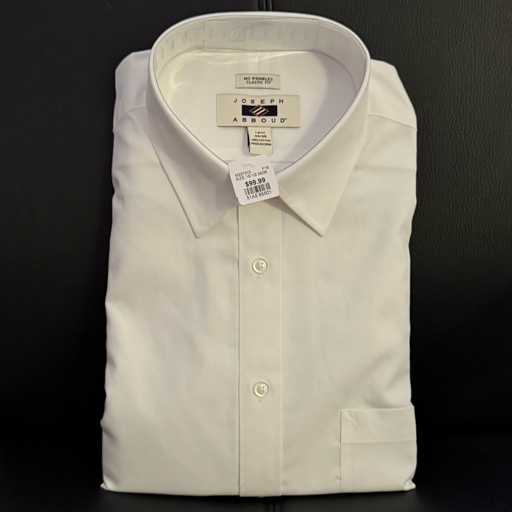 NWT Joseph Abboud dress shirt Mens Wearhouse